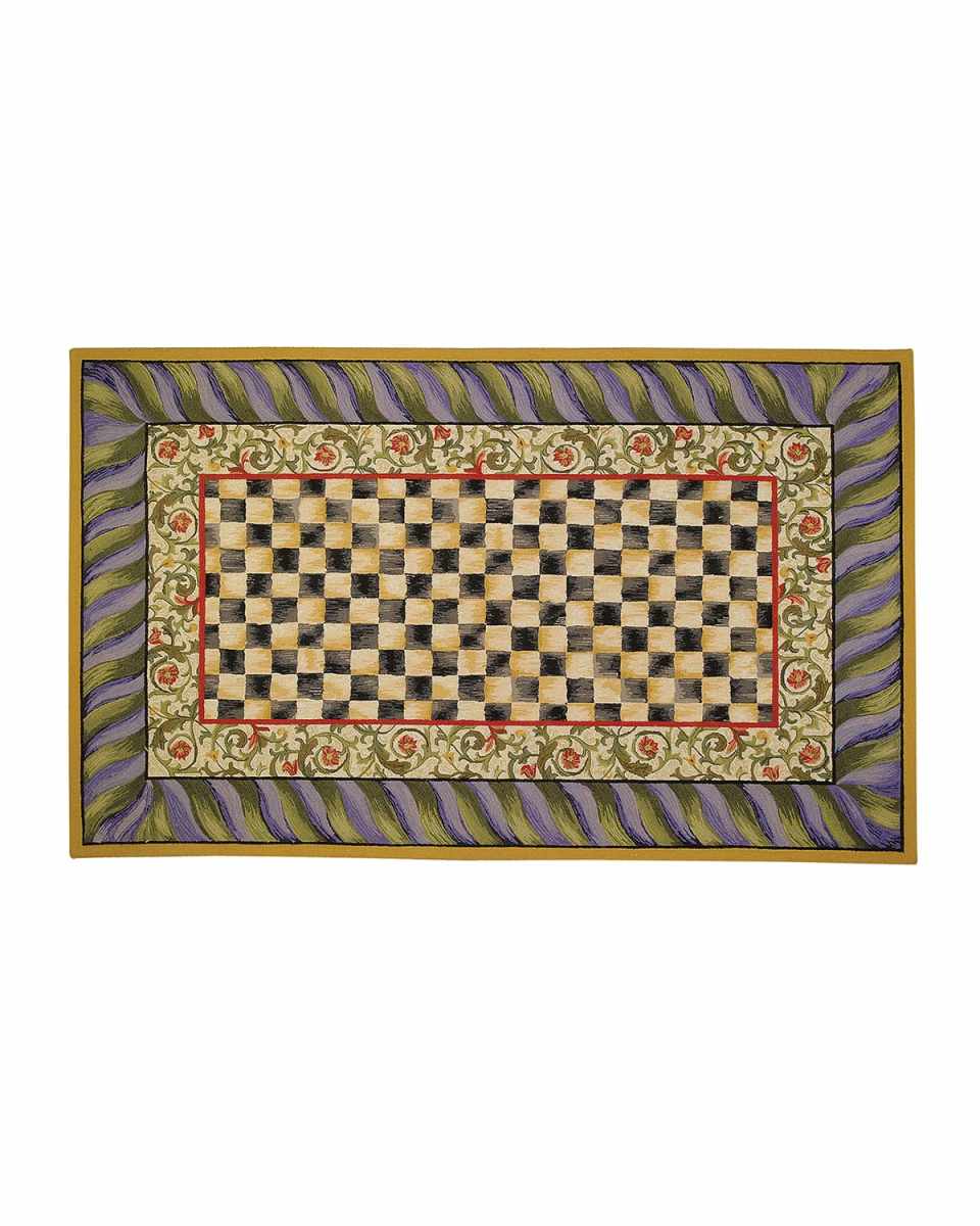 Courtly Check Rug, 5' x 8'